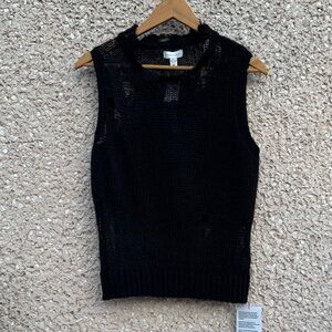 Sleeveless Distressed Sweater by Toyshop NWT